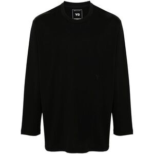 Y-3 Men Logo Cotton T-Shirt